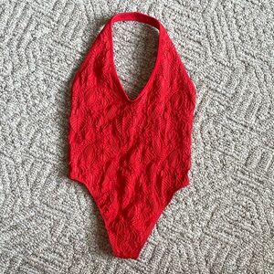 Brand new urban outfitters halter bodysuit; size m/l